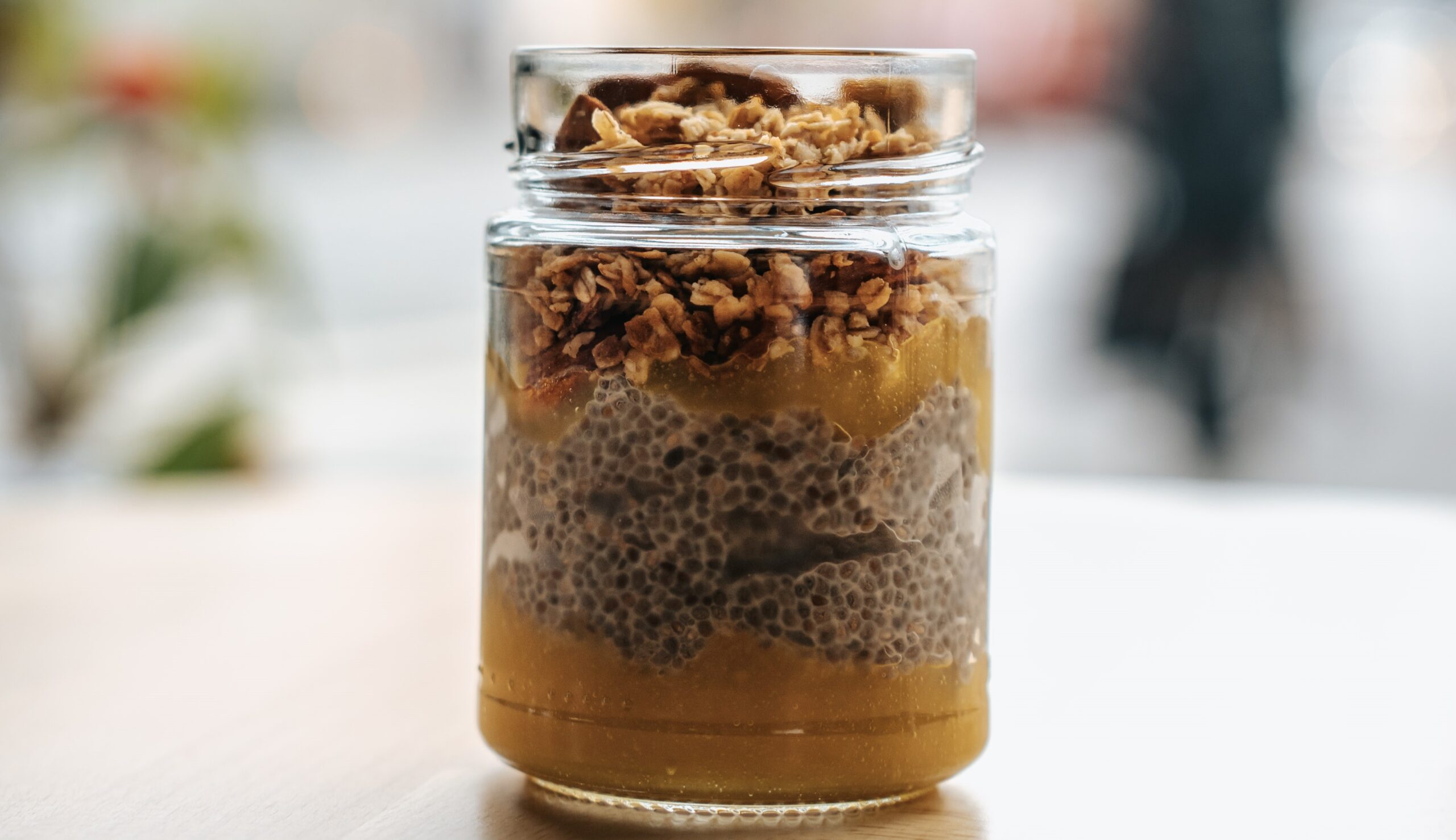 Budincă de Chia cu mango